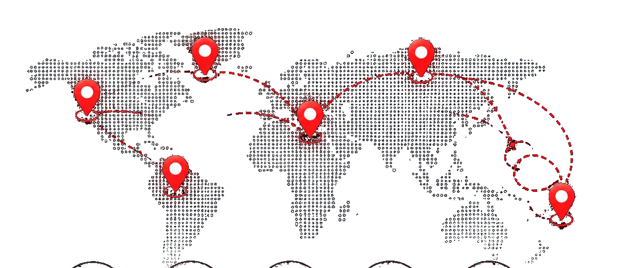 Global reach map